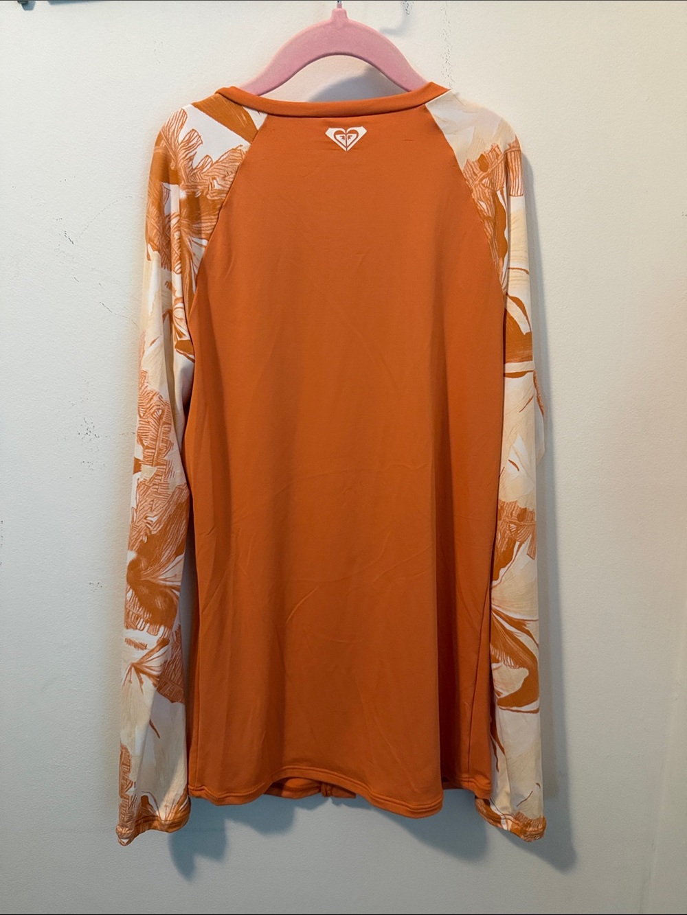 Roxy Orange Full Zip Front Rashguard - Picture 3 of 5